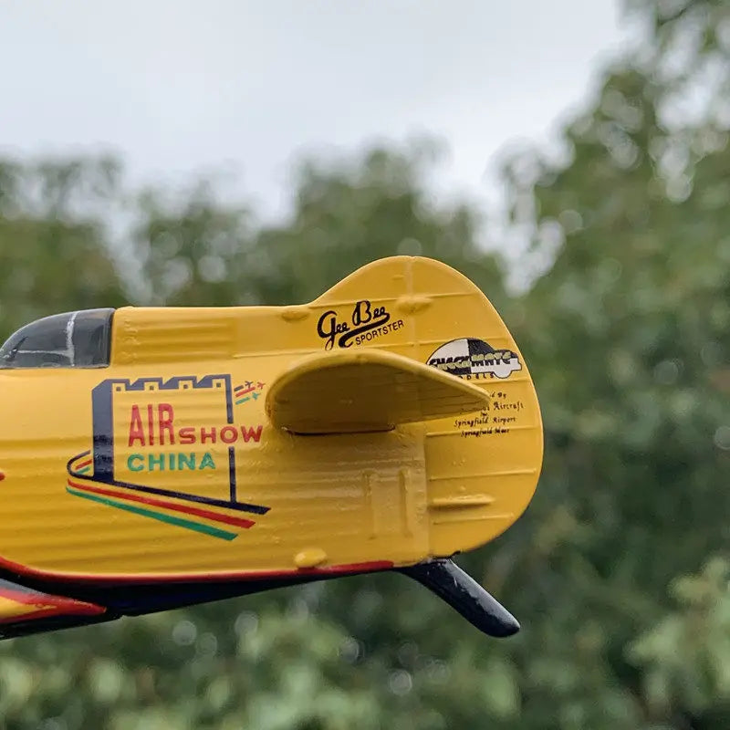 Modern Metal Airplane Ornament – Miniature Aircraft Home Decor Decorative Sculpture Axl