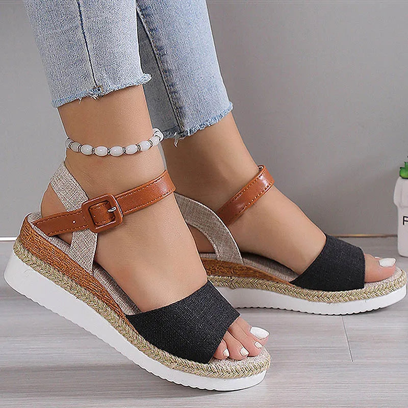 HAJINK Women's Wedge Platform Sandals – Lightweight Summer Wedge Platform Sandals Axl