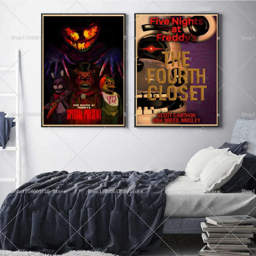 Five Nights at Freddy's Wall Poster – Self-Adhesive Sticker Wall Art Poster Axl