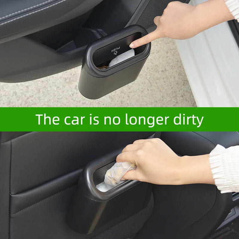 Car Trash Can – Hanging Seat Back Storage Box & Trash Bag Car Trash Can Axl