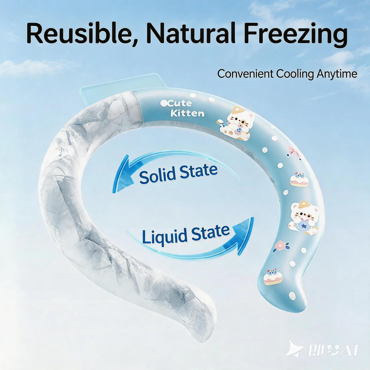 Neck Cooling Ring – Portable Summer Cool Wrap for Outdoors Neck Cooling Ring Axl