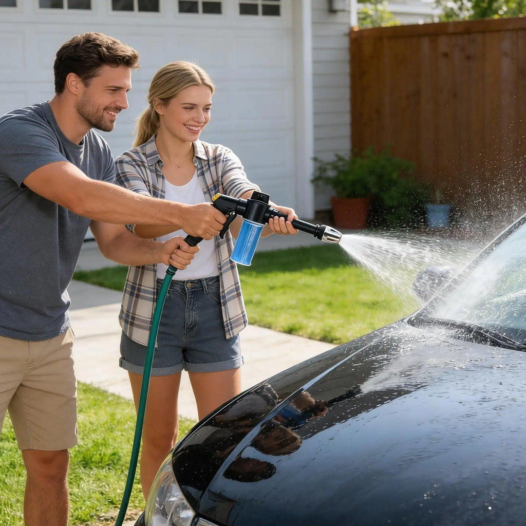Adjustable Foam Sprayer with Rotating Nozzle – Car & Garden Foam Cannon Sprayer Axl