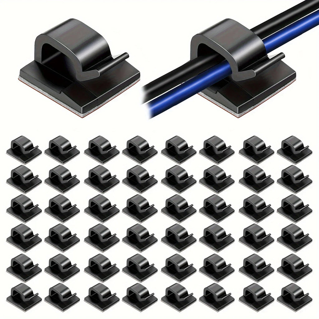Self-Adhesive Cable Clips 50/100 Pc | Cable Management Cable Management Clips Axl
