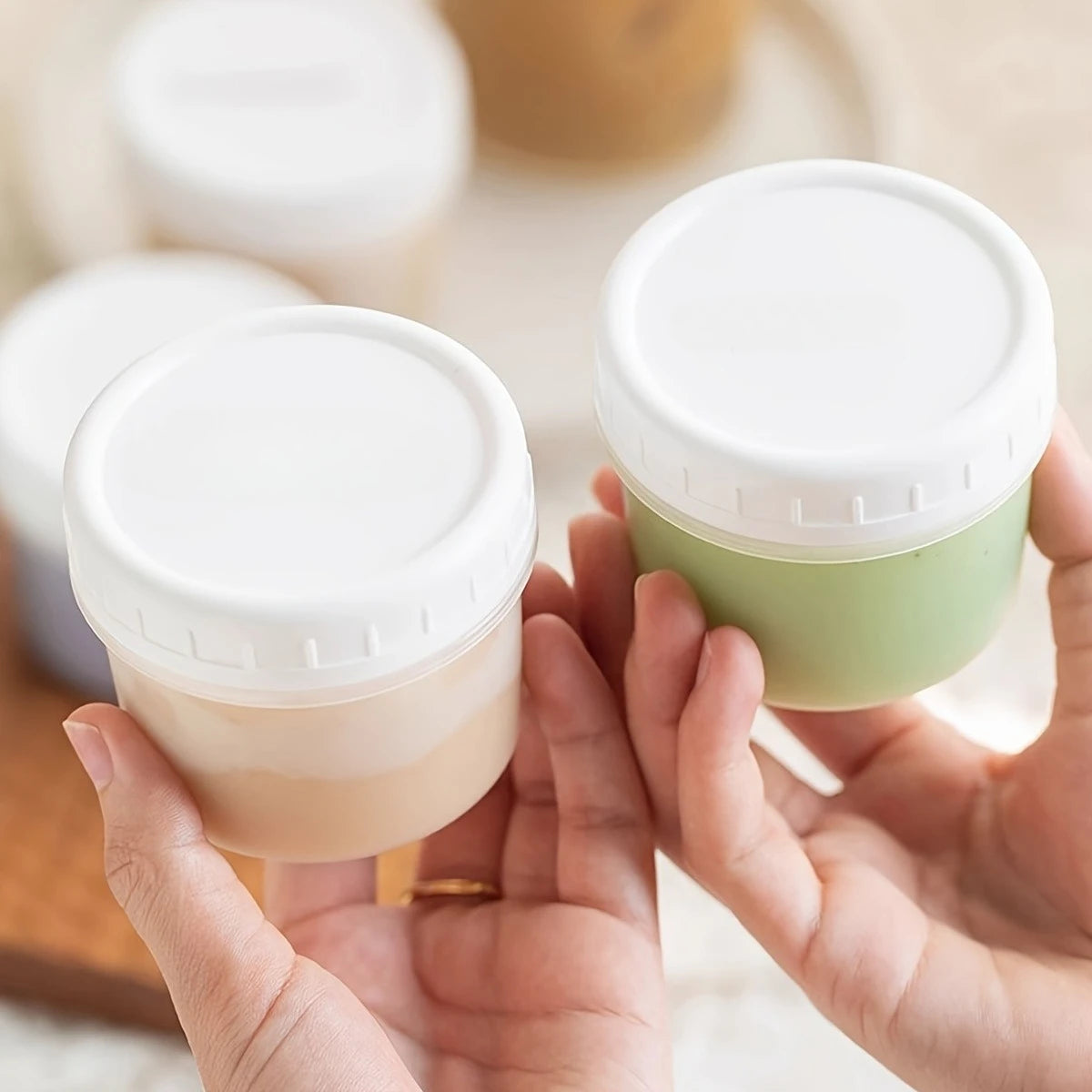 Yogurt Pudding Jars with Lids – 5-Pack 160ml/400ml Food Jars Food Storage Jars Axl