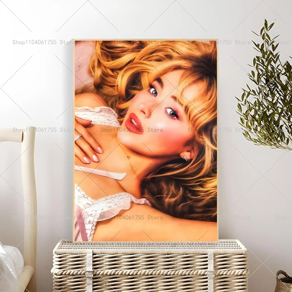Sabrina Carpenter Poster – Self-Adhesive Waterproof Wall Sticker Wall Art Poster Axl z2 30x42cm No Frame