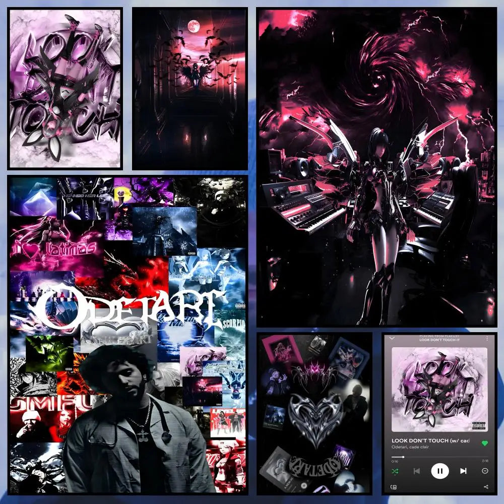 O-Odetari Waterproof PVC Wall Poster – Peel & Stick HD Art Wall Art Poster Axl