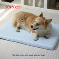 Ice Silk Cooling Pet Mat – Washable Dog & Cat Bed Pad Pet Cooling Mat Axl blue-90x60-1pcs