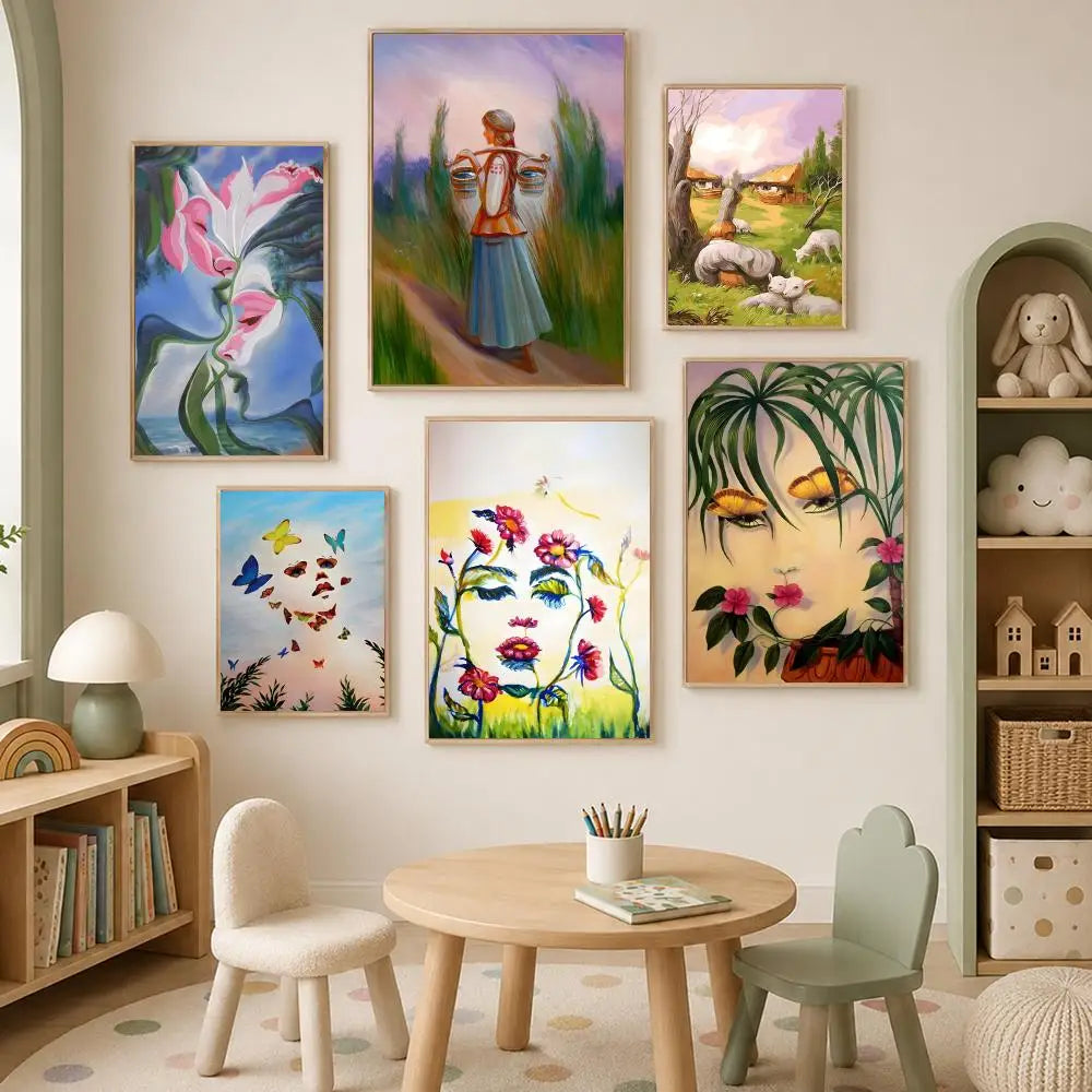 Abstract Art Wall Poster – Self-Stick Waterproof HD Decor Wall Art Poster Axl