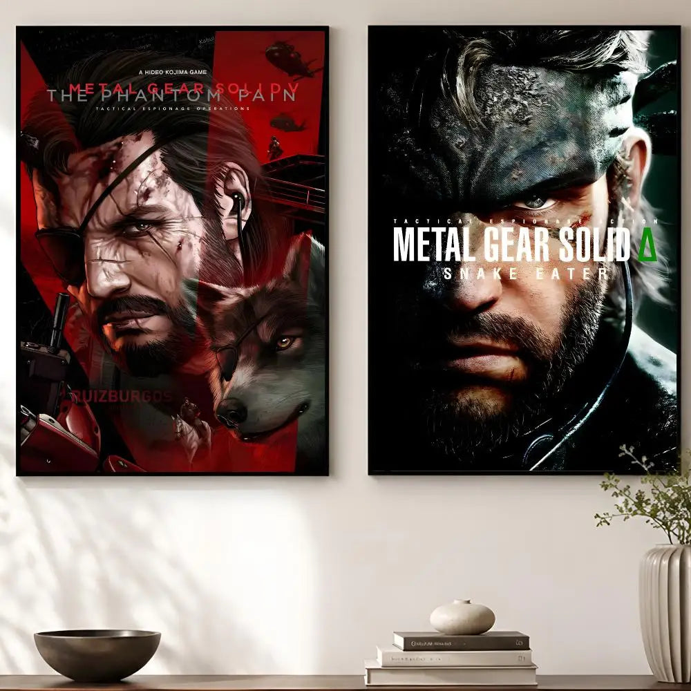 Metal Gear Game Poster – Self-Adhesive HD Wall Art Decor Game Wall Poster Axl