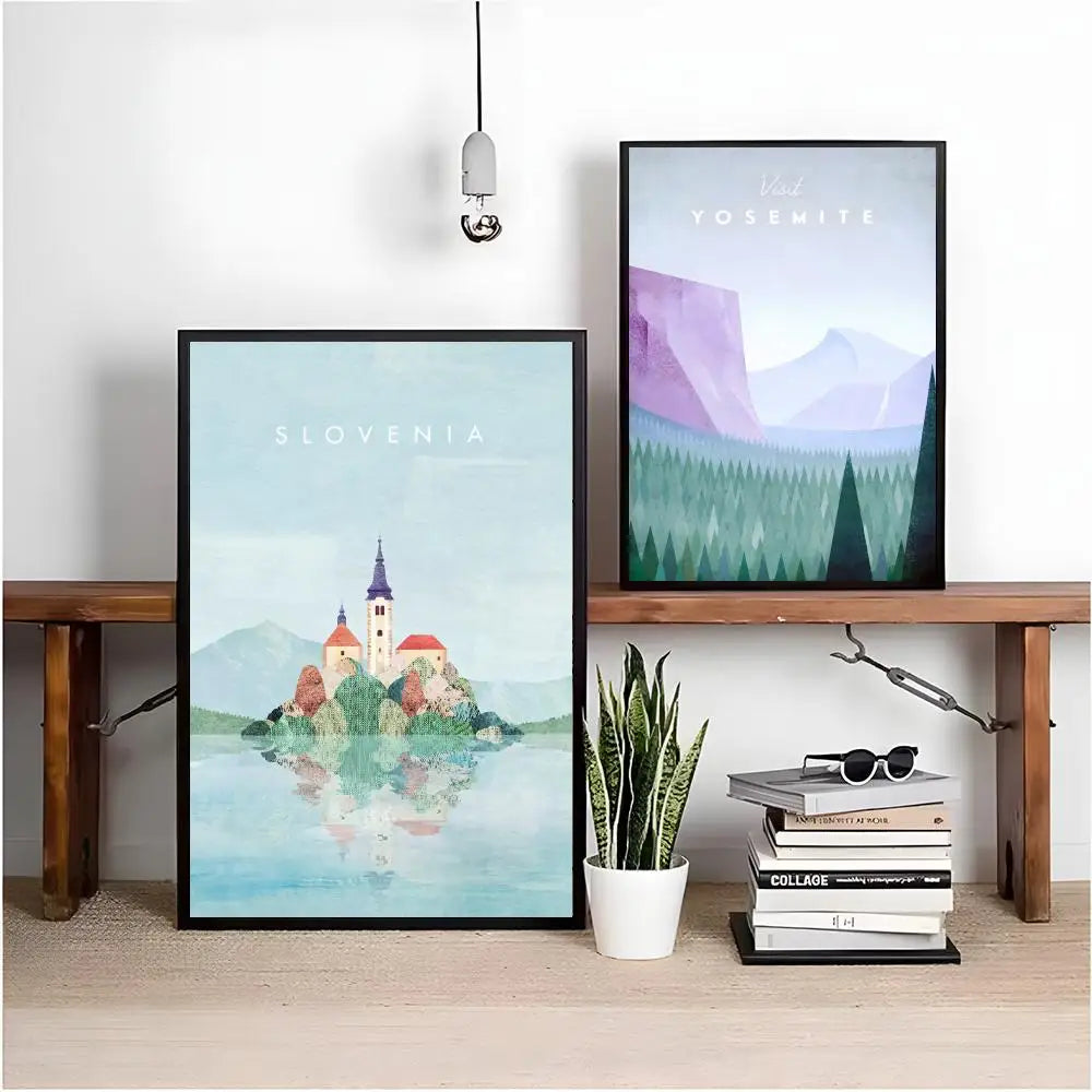 Henry Rivers Art Minimalist Wall Poster Sticker | Home Decor Wall Art Sticker Axl