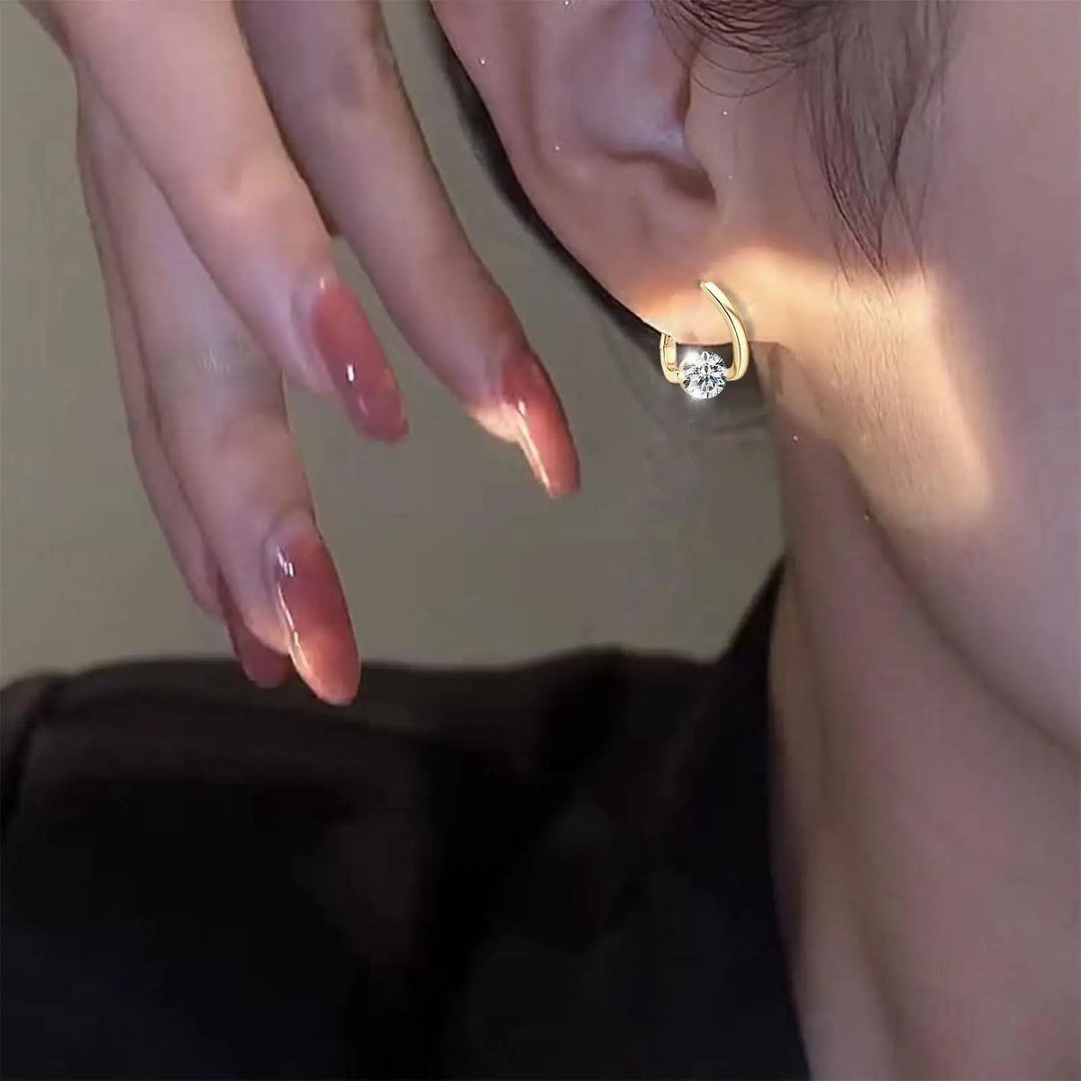 Germanium Magnetic Hoop Earrings – Silver & Gold Gift Jewelry Hoop Earrings Axl