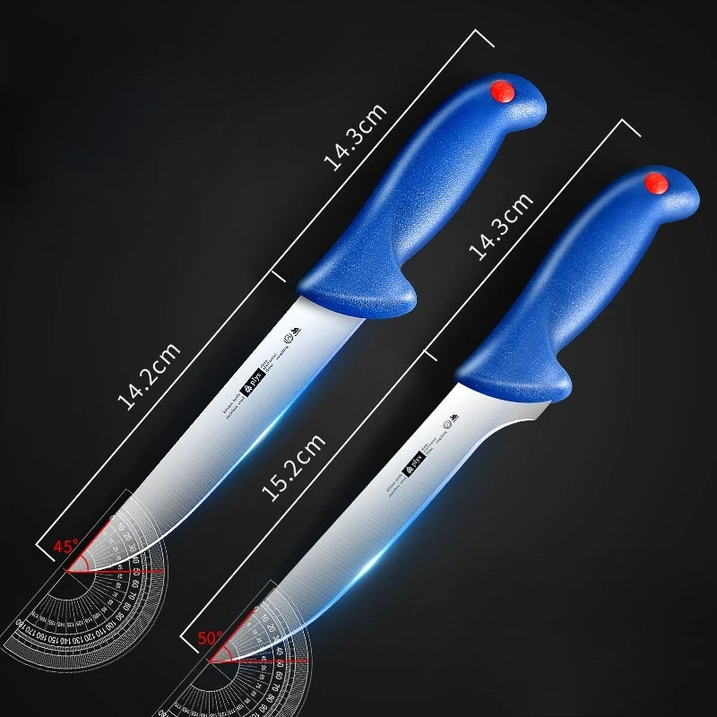 Ultra-Sharp Curved Boning Knife – Stainless Steel Butcher Blade Boning Knife Axl 2PCS B