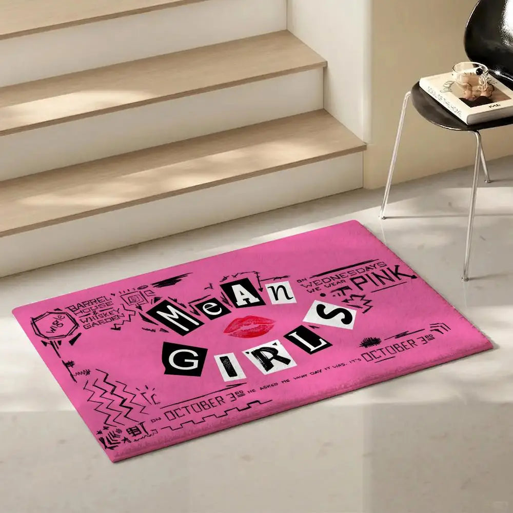 Mean Girls Movie Flannel Floor Mat – Non-Slip Soft Indoor Rug Flannel Floor Mat Axl