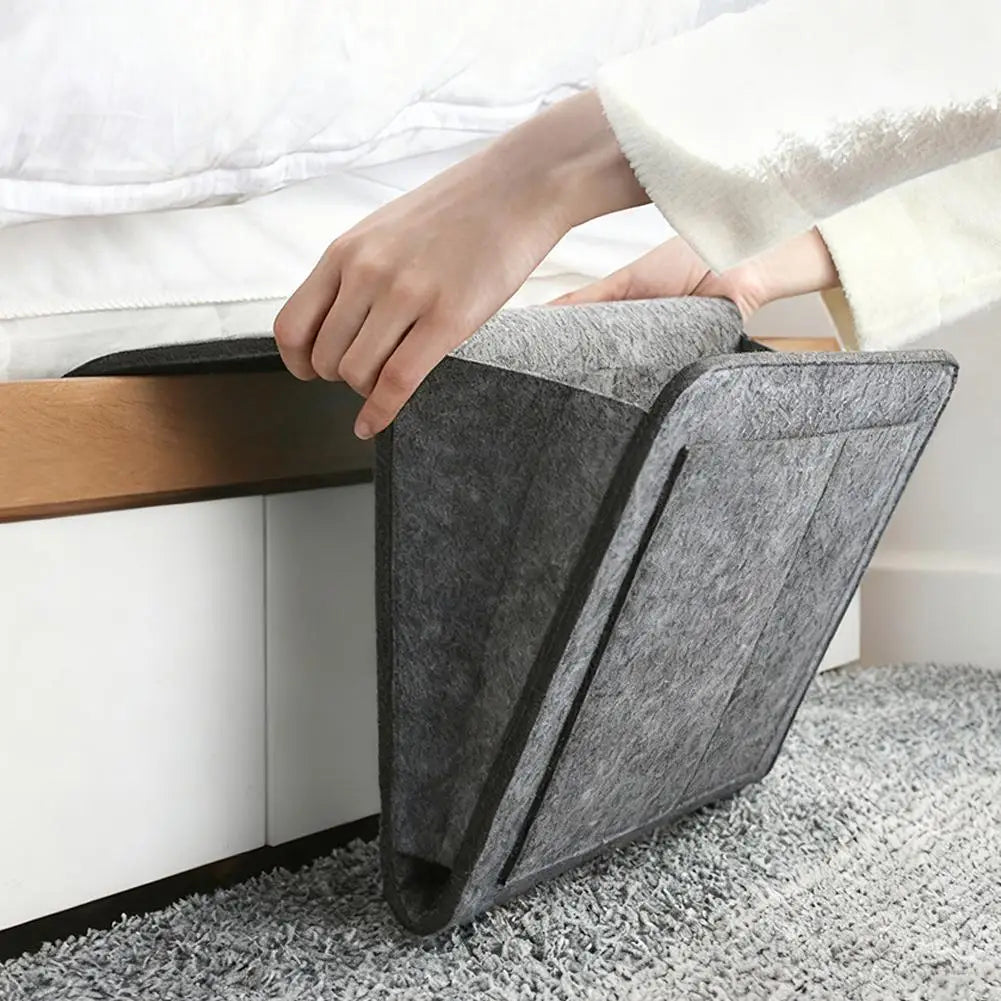 Felt Bedside Hanging Organizer – Multi-Pocket Sofa Storage Bag Hanging Storage Organizer Axl