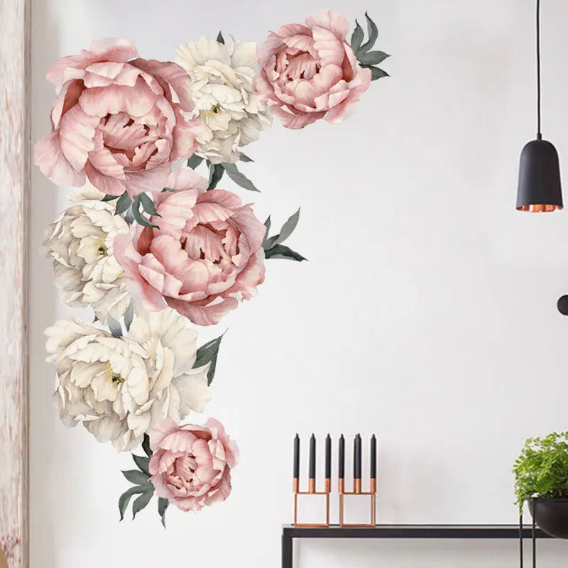 3D Peony Flower Wall Sticker | Floral Room Décor 40×60cm Wall Sticker Axl