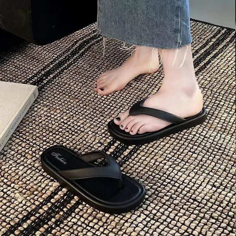 Women's Non-Slip Flat Slides – Beach & House PVC Slippers Flat Slide Sandals Axl