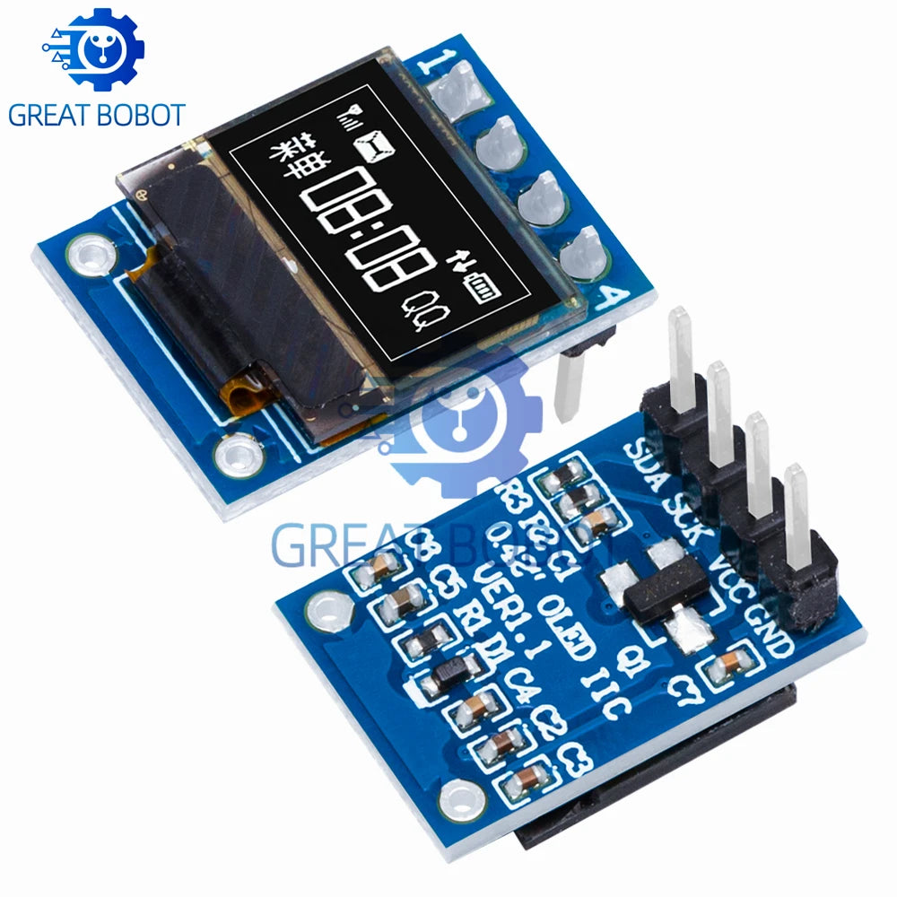 0.42" White OLED Display 72x40 I2C SPI SSD1306 for Arduino OLED Display Module Axl