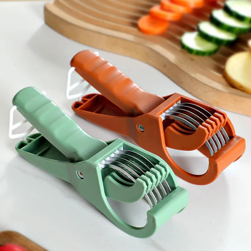 Stainless Steel Fruit & Vegetable Slicer | Manual Kitchen Tool Vegetable Slicer Axl