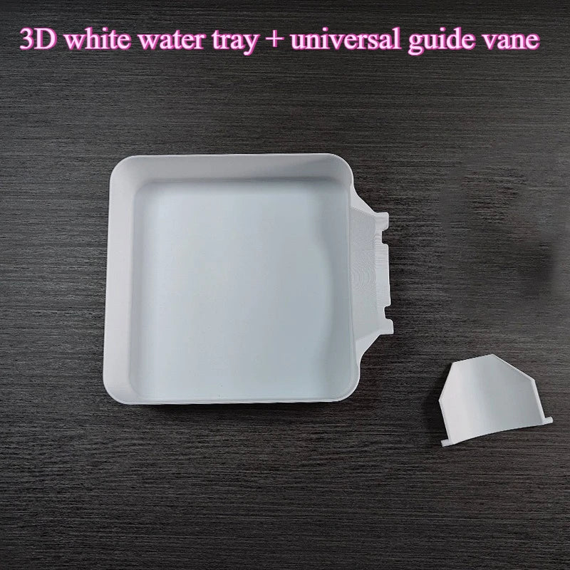 Washing Machine Drain Hose Drip Tray – Leak & Dirt Guard Appliance Drip Tray Axl White-2pcs