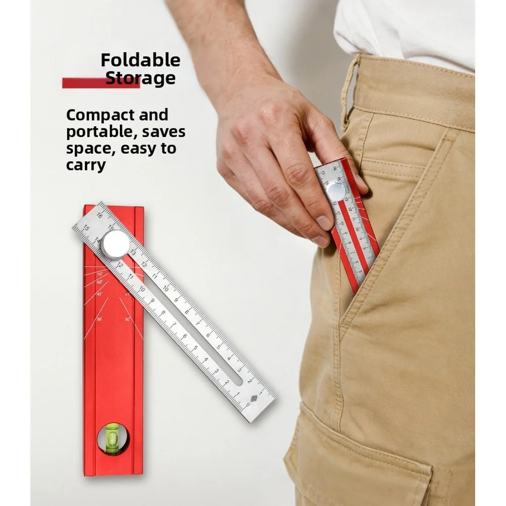 Folding Measuring Ruler – Angle Marking & Depth Gauge Tool Folding Measuring Ruler Axl