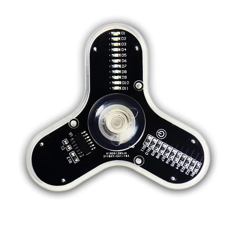 LED 3-Leaf Fingertip Gyro DIY Soldering Kit – LOTHYE RG550 DIY Soldering Kit Axl