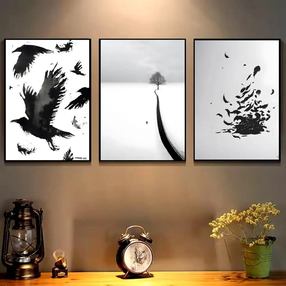 Minimalist Black & White Canvas Wall Art – HD Print Poster Canvas Wall Art Axl
