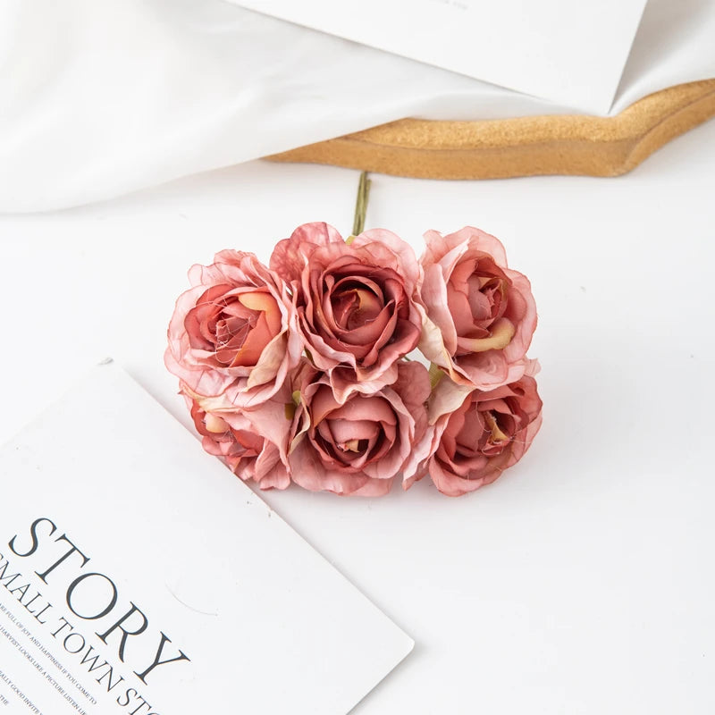 Silk Carnation Artificial Flowers UV Protection – 6 or 18 Pcs