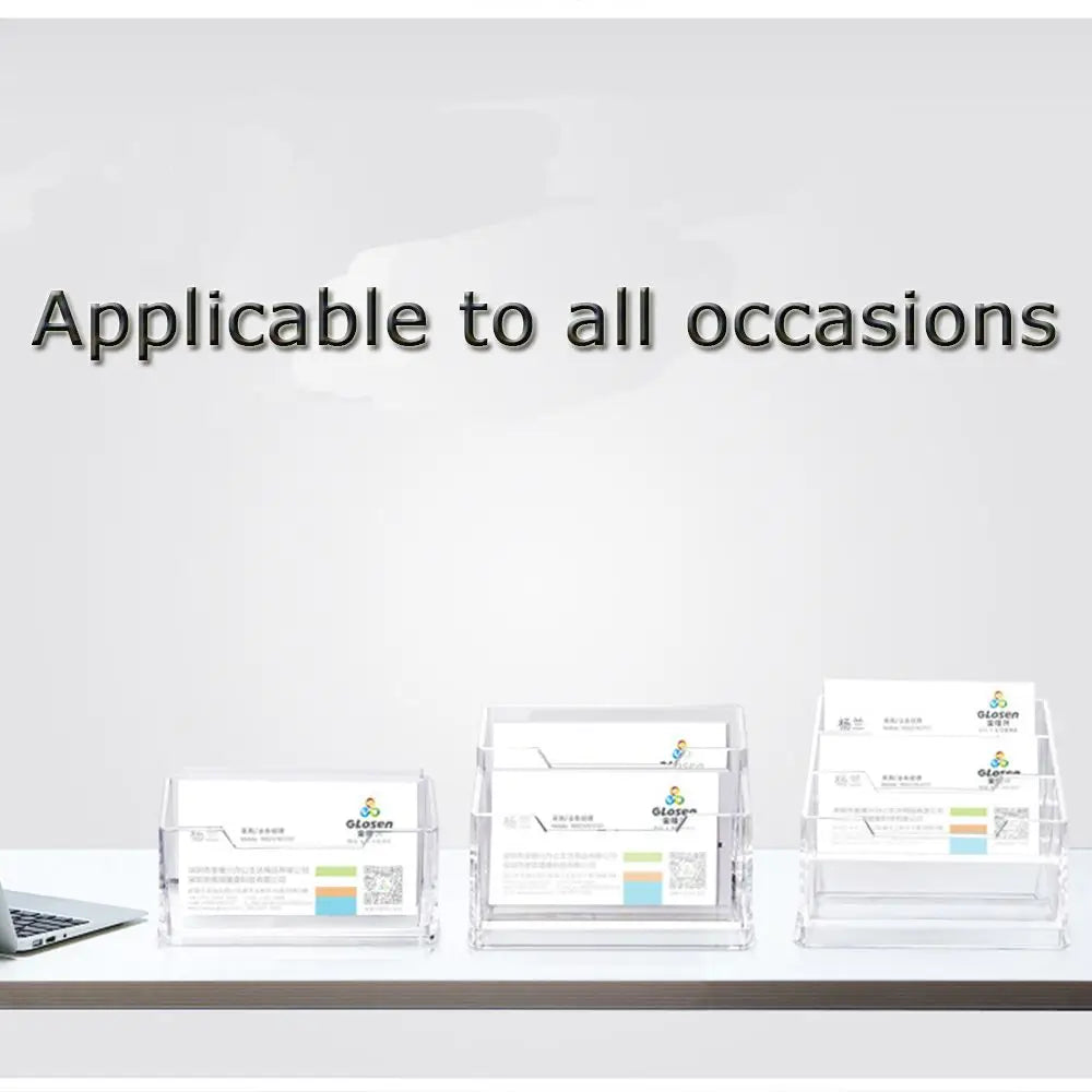 Acrylic Business Card Holder Display Stand – 1, 2 & 3 Tier Card Display Stand Axl