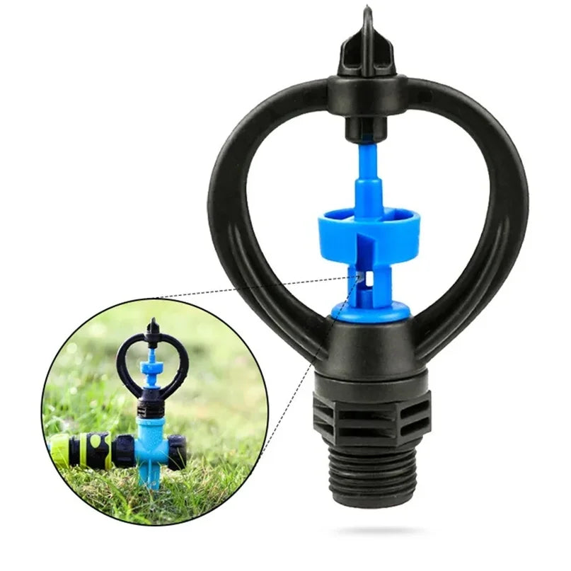 Round Wheel Automatic Rotating Garden Sprinkler Garden Sprinkler Axl