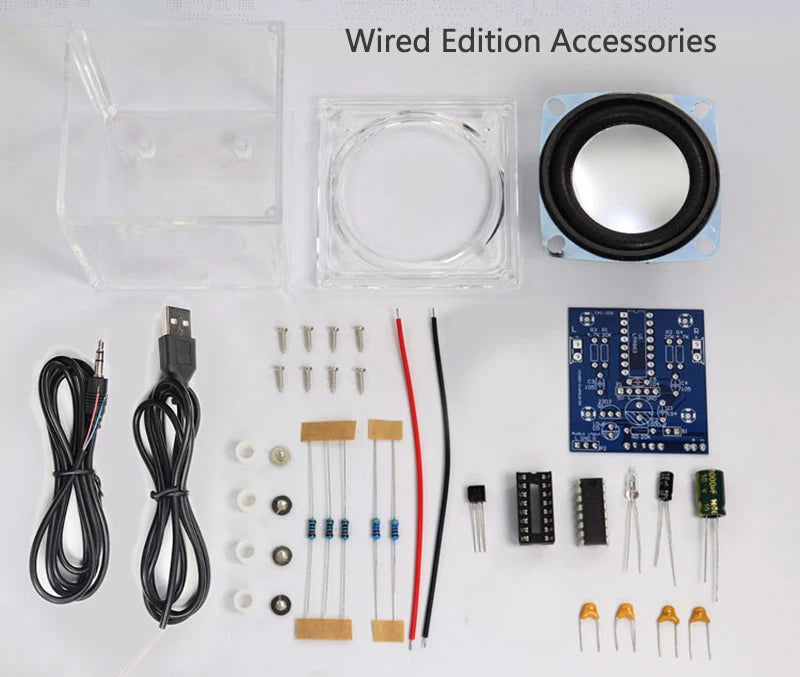 Mini Bluetooth Speaker DIY Soldering Kit – LM4863 Amplifier DIY Electronics Kit Axl Wired version