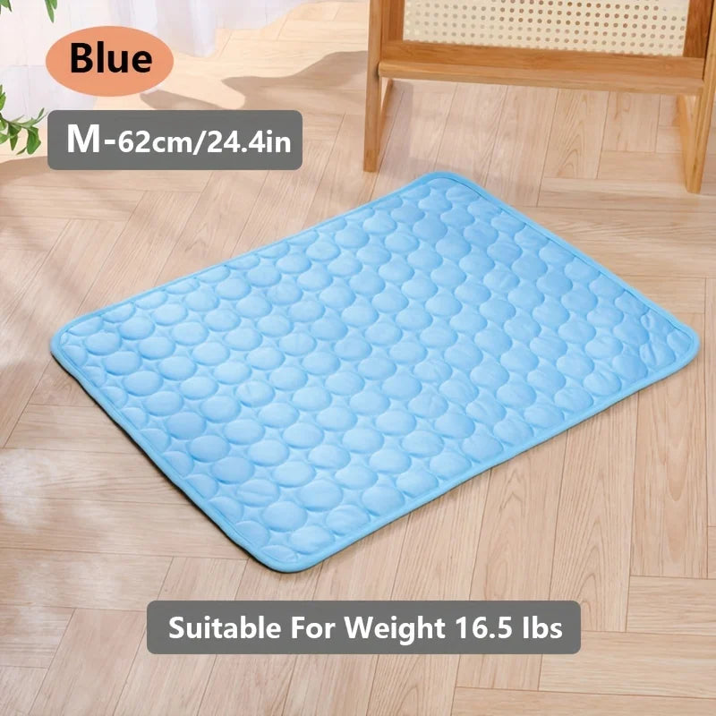 KEMORELA XL Pet Cooling Mat – Absorbent Pad for Cats & Dogs Pet Cooling Mat Axl Blue M-62cm