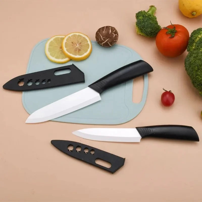 3/4/5 Inch Ceramic Knife with Cover – Rust-Free Fruit Knife Ceramic Kitchen Knife Axl