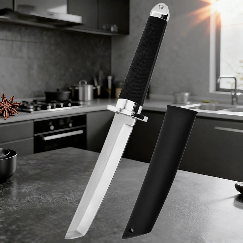 YRIDEFE Japanese Samurai Kitchen & Boning Knife 2-Piece Set Kitchen Knife Set Axl 1pcs A