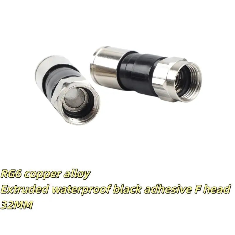 RG6 F-Type Coaxial Compression Connectors – Waterproof 5/10/20 Pcs Coaxial Compression Connector Axl