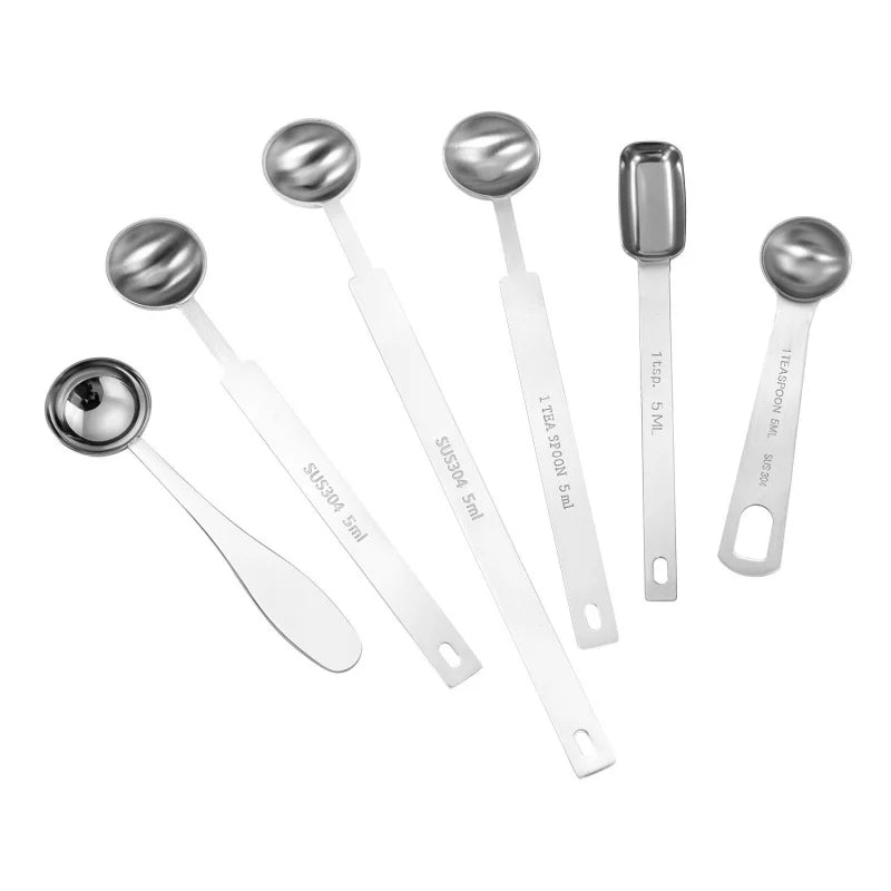 Stainless Steel Graduated Measuring Spoon – 5ml Coffee Scoop Measuring Spoon Axl