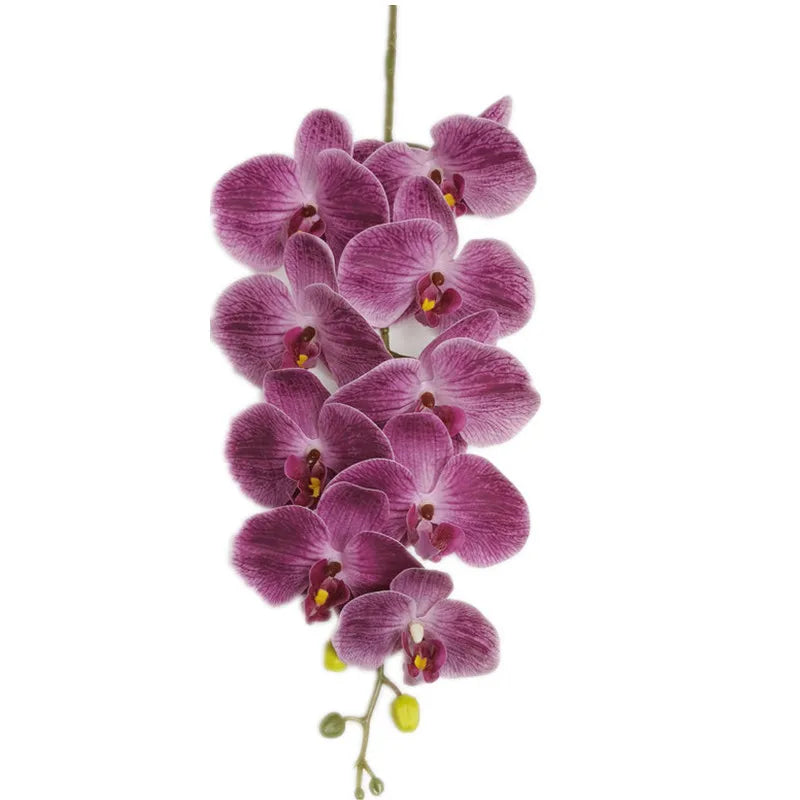 2-Pack Artificial Phalaenopsis Orchid Stems – 9 Heads, 105cm Artificial Flower Branch Axl