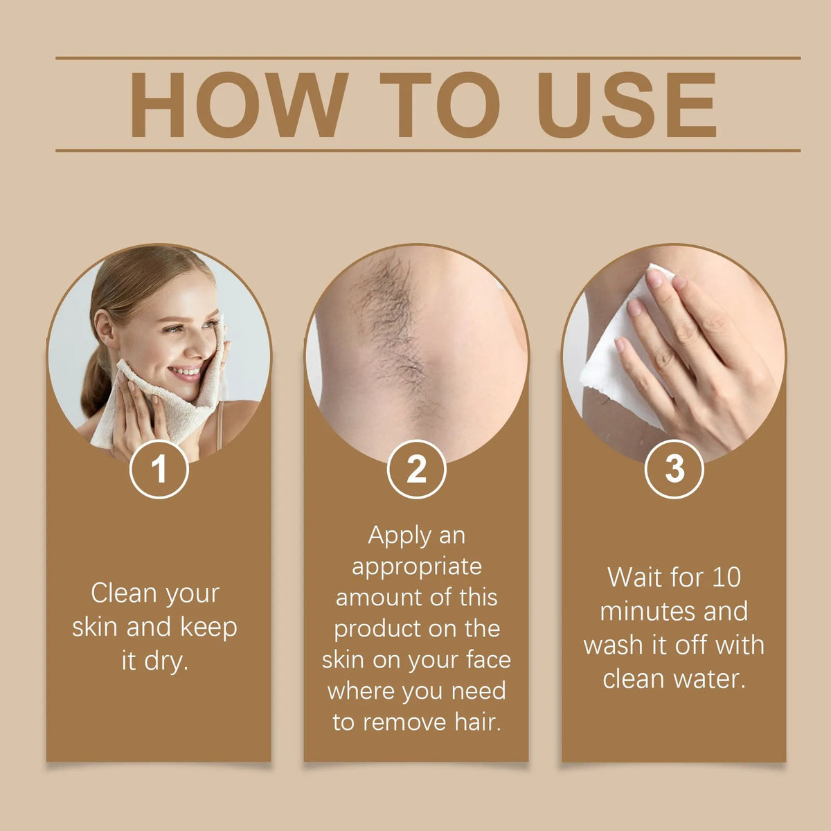 Coconut Hair Removal Cream – Lip & Chin, 100g Gentle Formula Hair Removal Cream Axl