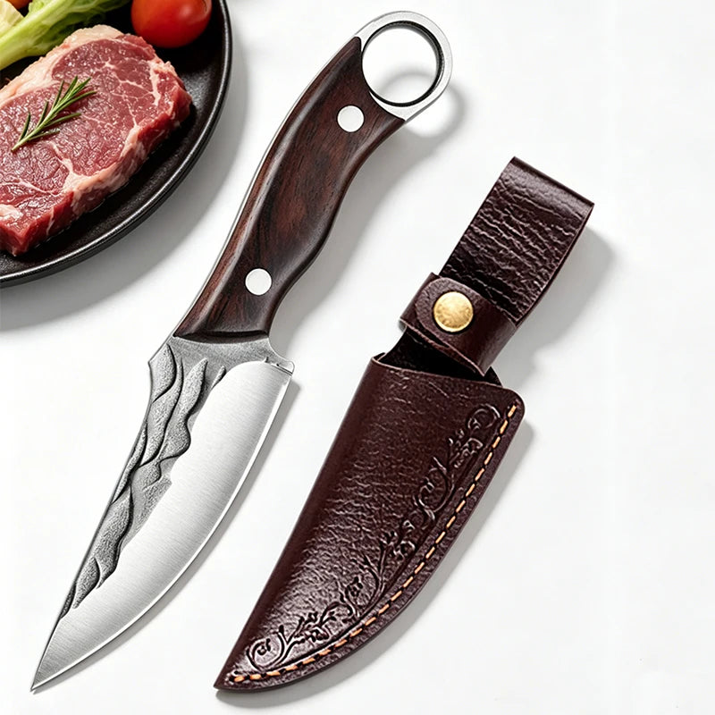 Wood Handle Full Tang Boning Knife – Stainless Steel Chef Knife Boning Knife Axl Default Title