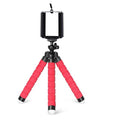 Octopus Mini Tripod & Monopod for Smartphone – Phone Clip Stand Phone Tripod Stand Axl Red