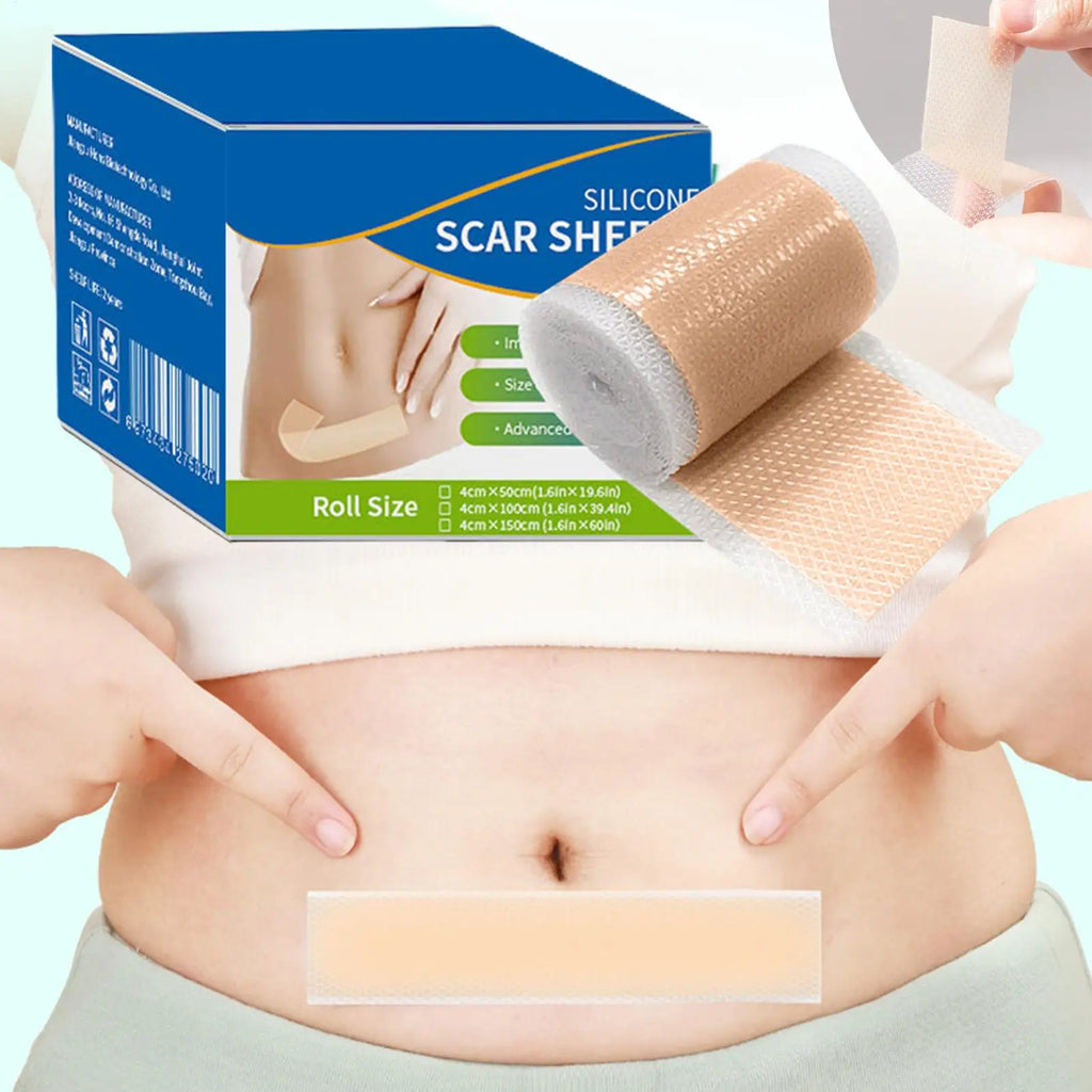 Silicone Scar Sheets – Reusable Self-Adhesive Breathable Tape Silicone Scar Tape Axl