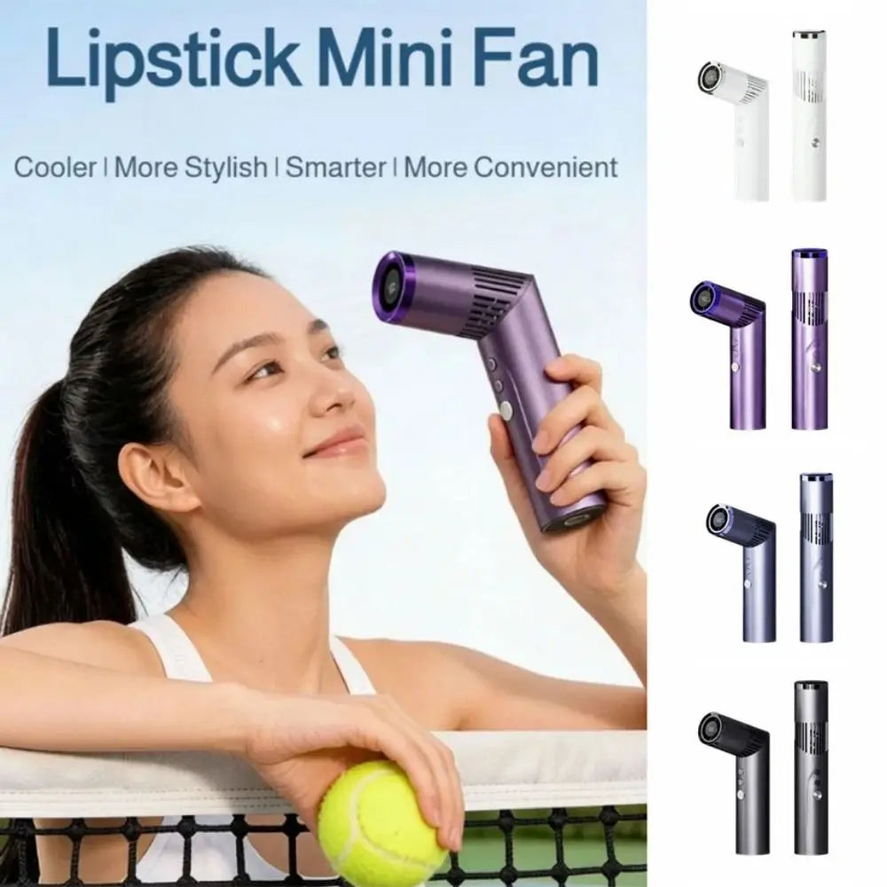 Portable Mini Folding Fan – USB Rechargeable, LED Display Handheld Folding Fan Axl