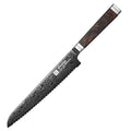 XINZUO Ji 8.46" 67-Layer Damascus Steel Bread Knife | Ebony Handle Damascus Bread Knife Axl Knife