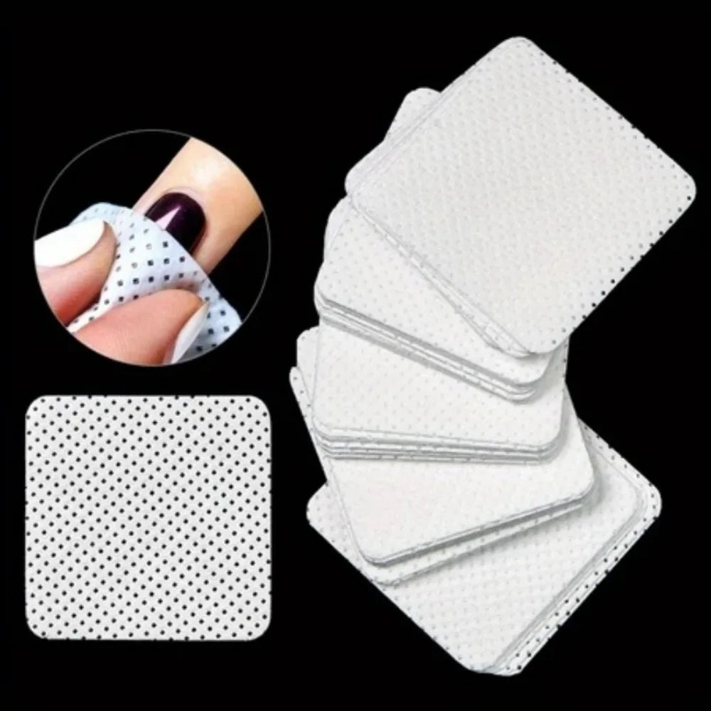 100 Pcs Non-Woven Nail Wipes – Lint-Free Polish Remover Pads Nail Remover Wipes Axl