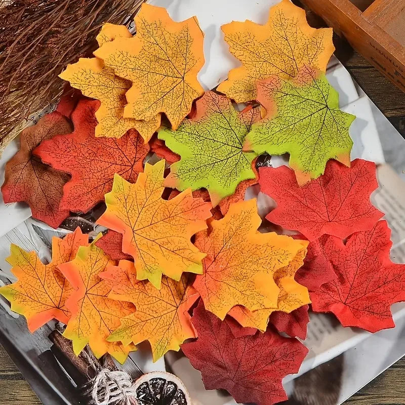 Silk Maple Leaf Artificial Flowers – Autumn Wedding & Home Decor Artificial Silk Leaves Axl