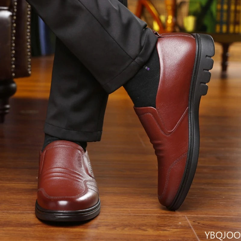 Men's Slip-On Dress Shoes – Round Toe Office & Formal Men's Dress Shoes Axl