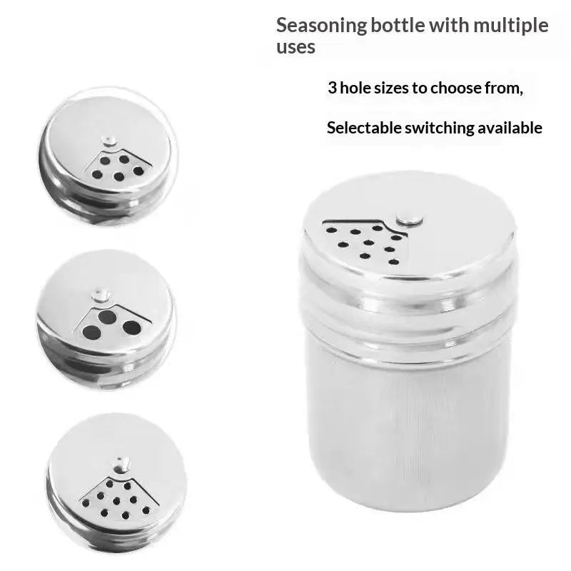 Stainless Steel Spice Shaker – Adjustable Holes & Rustproof Spice Shaker Axl F