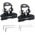 2pc Universal Hood LED Light Bracket – No-Drill Off-Road Mount LED Light Bracket Axl Black