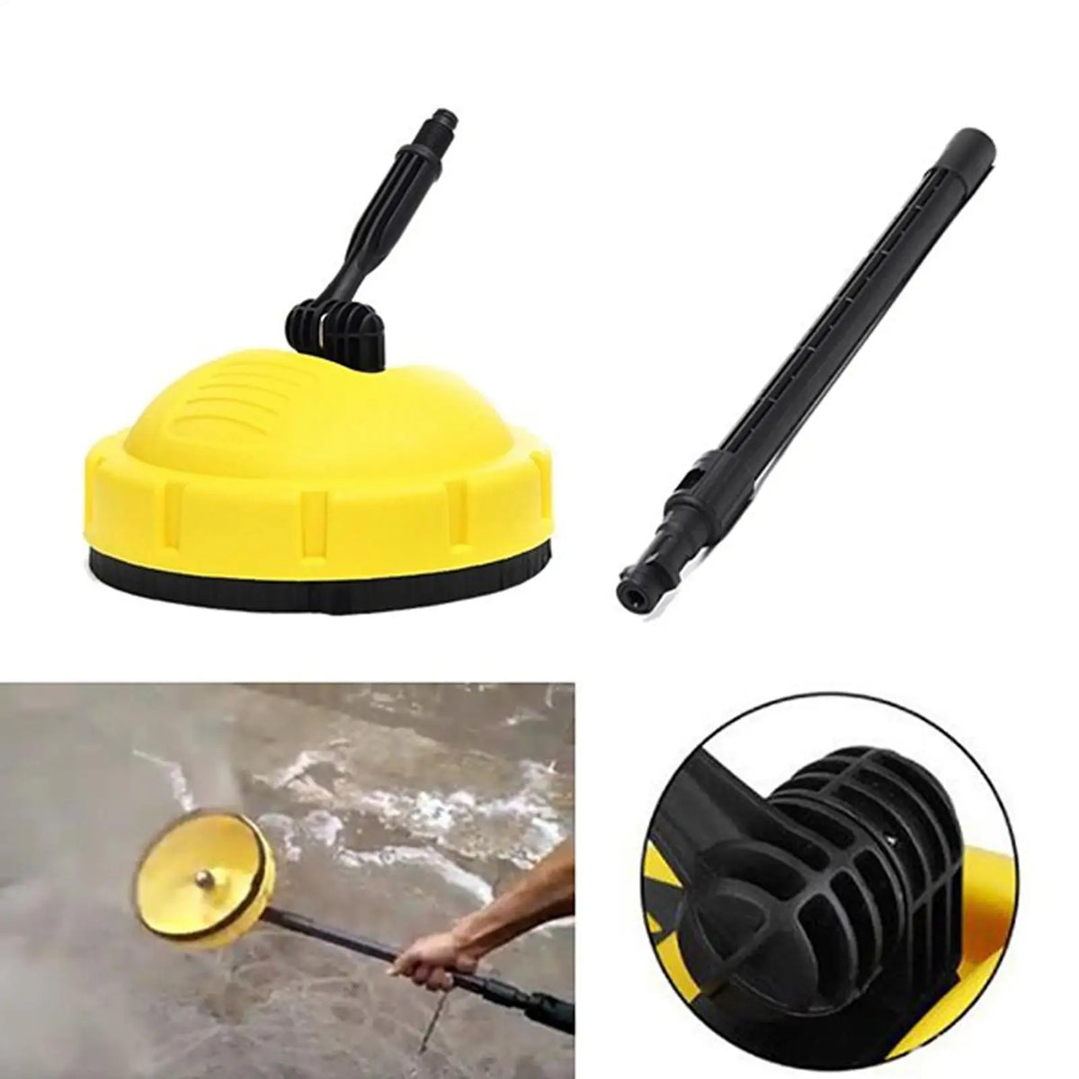 Pressure Washer Surface Cleaner Attachment – ABS Scrubber Pressure Washer Attachment Axl