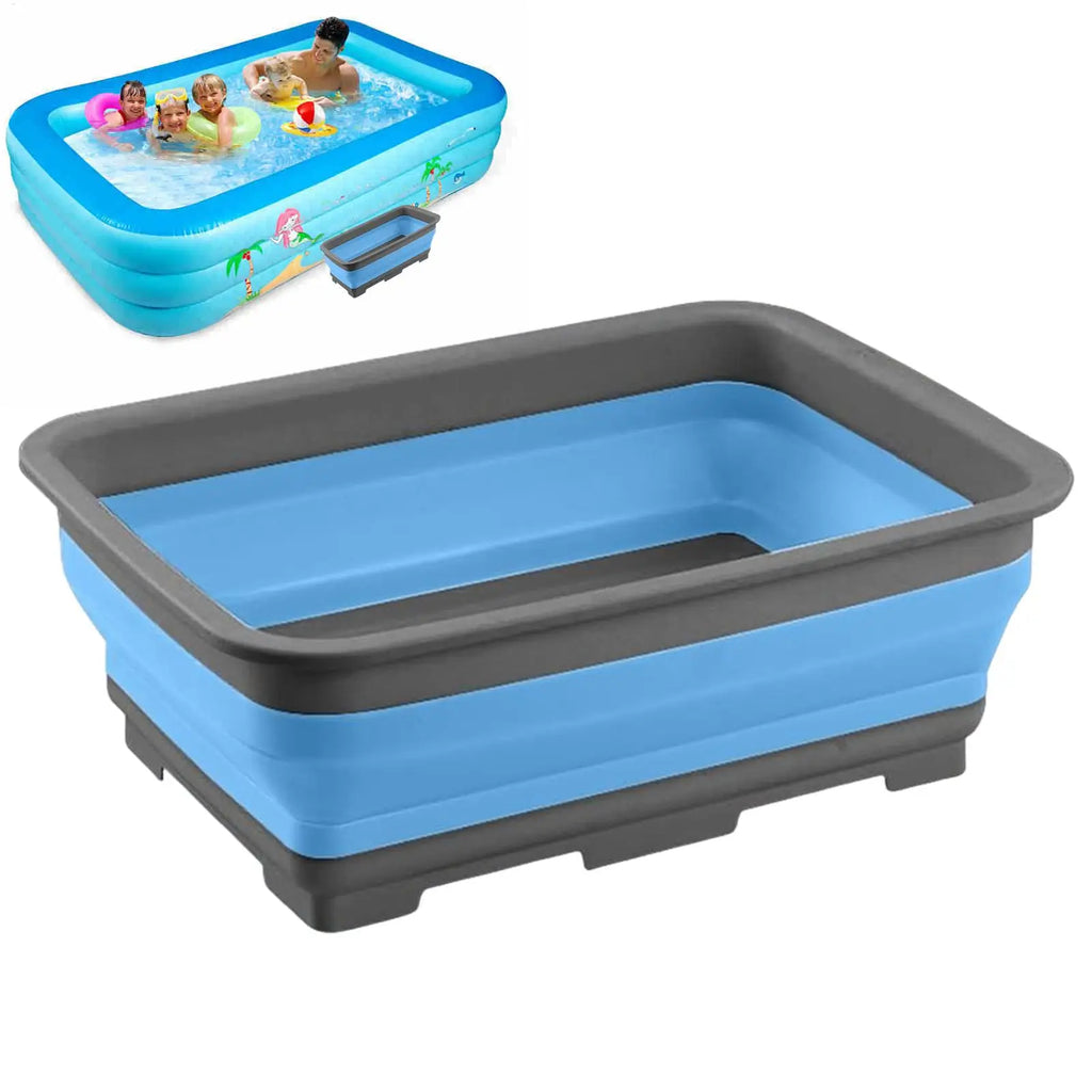 Foldable Foot Bath Basin – Collapsible Soak Tub for Pool & Travel Foldable Foot Bath Axl