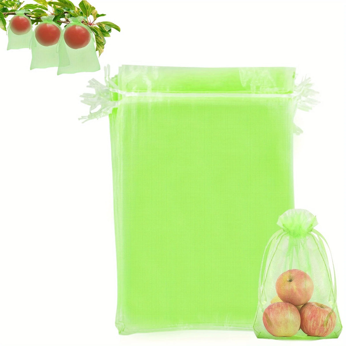 10-Pack Fruit Protection Netting Bags | Garden Mesh Barrier Garden Netting Bags Axl 5.9 7.9